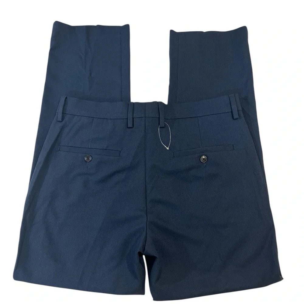 Kenneth Cole Reaction Mens Dress Pants, Straight Leg, Blue, Size 32x30‎